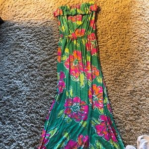Lilly Pulitzer Maxi Dress Tropical Green XS